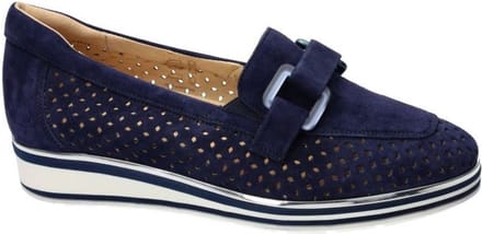 Softwaves -Dames - blauw donker - ballerina's & mocassins - maat 36