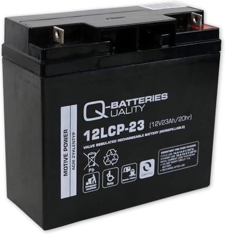 Q-Batteries 12LCP-23 LCP 12V 23Ah AGM