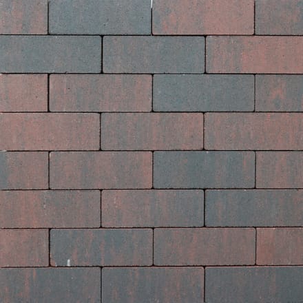 Strackstone Crown GRN+ Dikformaat 21x7x8 vlak wijnrood/antraciet genuanceerd KOMO PL2