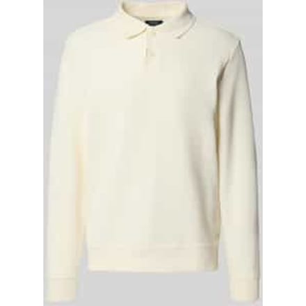 Pullover met polokraag en knoopsluiting
