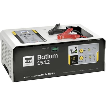 GYS BATIUM 15.12 024519 Druppellader, Acculader , Oplader 6 V, 12 V