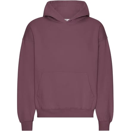 Oversized sweatshirt met capuchon Colorful Standard Organic Dusty Plum