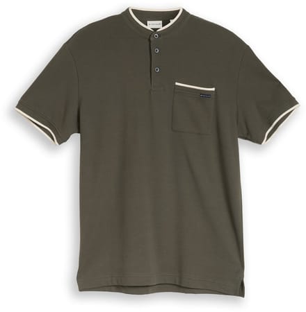 Tom Tailor - Poloshirt met borstzak - Maat S - leaf green ottoman