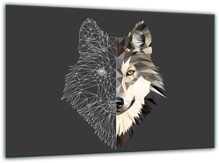 TMK ArtDeko - Snijplank - Glasgehard - 30x22cm - Wolf Ontwerp