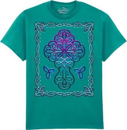 Keltisch Kruis Celtic Cross The Coloured House T-shirt M