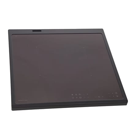AEG glasplaat met kader, mat zwart, 596x600mm 140230610135