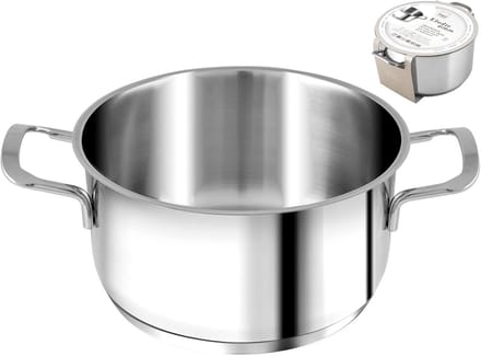 Ronde Kookpan met Inductiebodem en 2 Handvatten 28 cm