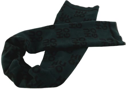 HUGO sjaal Martyn Scarf Open Green donkergroen