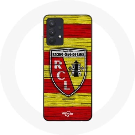 Coque Maniacase pour pour Samsung Galaxy A32 4G rcl lens original jaune et rouge