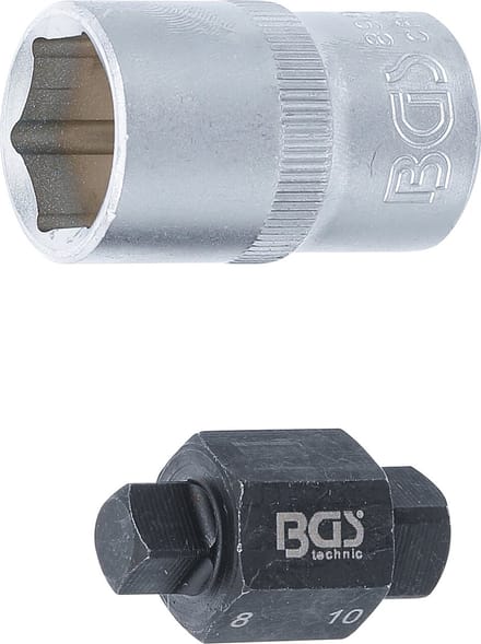 BGS Olie aftapschroeven dopsleutel vierkant 8 mm / 10 mm