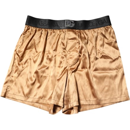 Dolce & Gabbana Beige Heren Regular Boxer Oogmasker Set Ondergoed