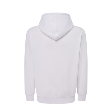 JHK Unisex effen capuchon met rits voor volwassenen (Wit)