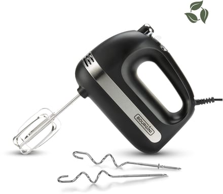 Bourgini Elements - Hand Mixer - 5 snelheden met Turbo - RVS accessoires - 400W vermogen - GRS gecertificeerd gerecyclede materialen