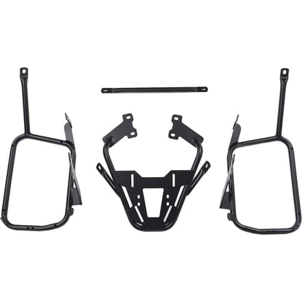 Motorfiets Zijbagagedrager Koolstofstaal Stabiele Structuur Opbergtas Frame Beugel Houder voor black