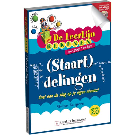 Karakter de LeerLijn Rekenen (Staart) delingen voor groep 6.7 en 8