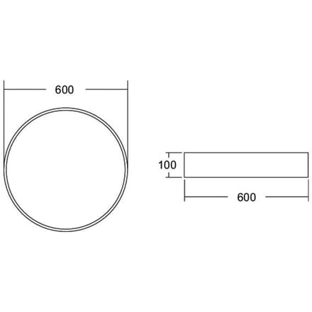BRUMBERG Biro Circle, Ø 60 cm, DALI dimbaar, wit, 4.000 K