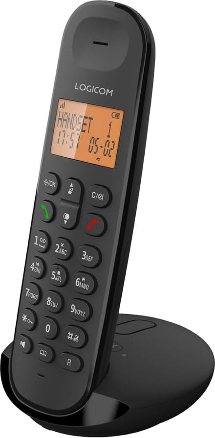 Draadloze Vaste Telefoon met Nummerweergave en Antwoordapparaat - Groot Scherm - Zwart