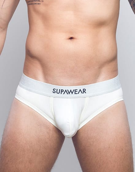 SUPAWEAR Neon Brief Ivory - MAAT M - Heren Ondergoed - Slip voor Man - Mannen Brief