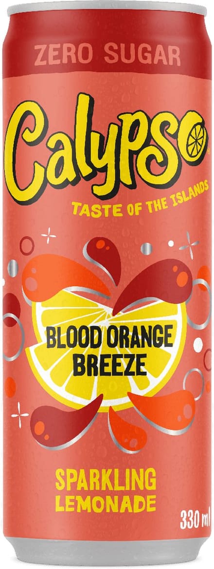 Calypso - Blood Orange Breeze Zero - 12 x 0,33 Liter blik - Frisdrank