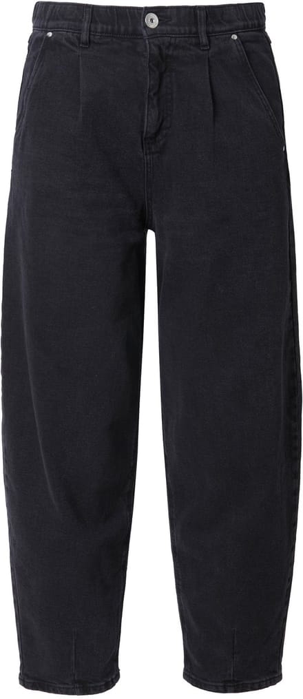 Studio Untold - Dames - Ballonjeans wijd model stretchy denim 5-pocket - Zwart - Maat 52