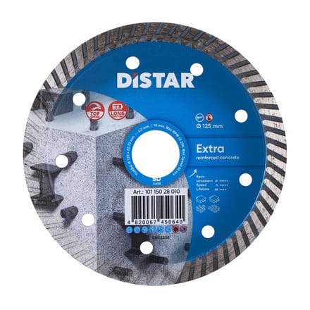 Distar 1A1R Turbo Extra - Diamantzaagblad - 125mm - Voor Droog Gebruik - Turbo Type