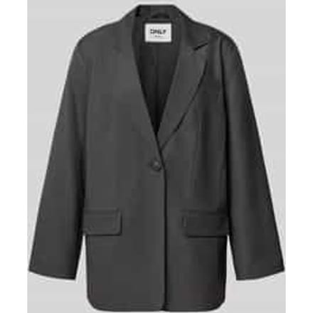 Loose fit longblazer met reverskraag model 'LINDA'