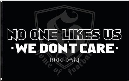Hooligan Streetwear Vlag We Don't Care