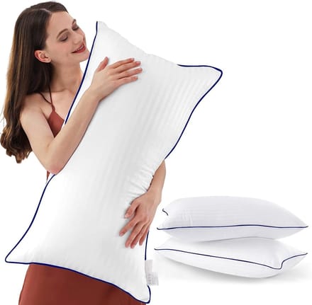 Bedkussens Set - Luxe Hotelkussens - Dromerig Slapen - Dons Alternatieve Vulling - Queensize 2 Stuks - Wit