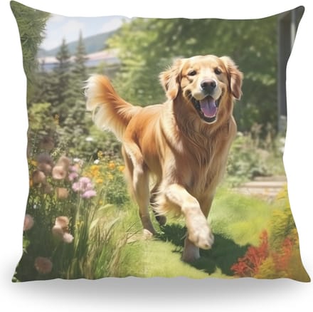 Kussen - Huisdier Portret - Golden Retriever 1 - 30 cm