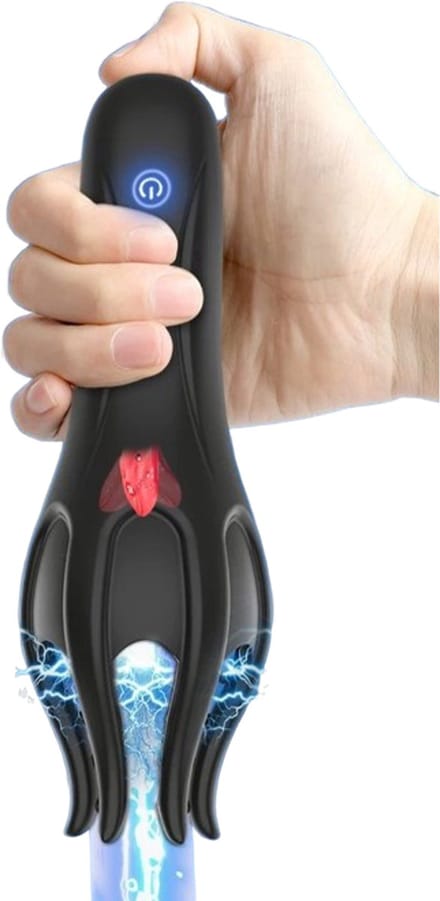 Masturbator met Tong - Penis Vibrator - Eikel - Pijpmachine - Klaarkomen Mannen