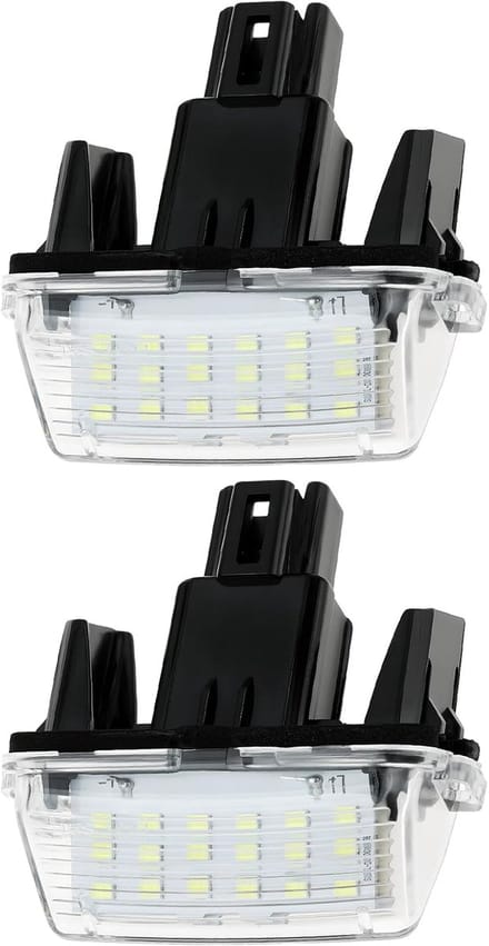 Kentekenplaat Verlichting - Nummerplaat Lamp - Auto Verlichting - Directe Vervanging - Standaard Afmetingen - Transparant