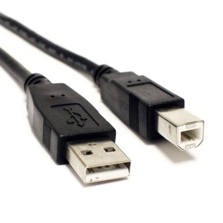 Nedis USB-Kabel - USB 2.0 - USB-A Male - USB-B Male - 480 Mbps - Vernikkeld - 2.00 m - Rond - PVC - Zwart - Label