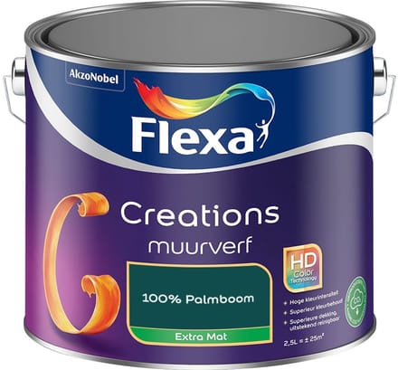 Flexa - Creations Muurverf Extra Mat - 100% Palmboom - Mengverf - 2,5 L