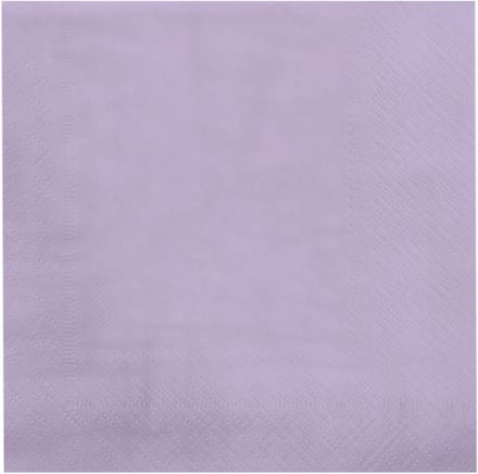 Servetten - papier - pastel paars, 16,5x16,5cm - Feestjecreatief