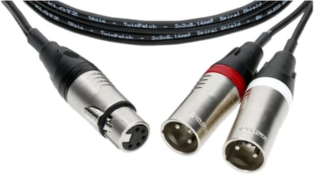 Klotz SMY414K-050 Stereo Microfoon Y-kabel 5 m - Audio kabel