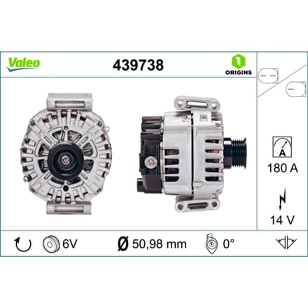 Driefasige generator VALEO ORIGINS NEW VALEO 439738
