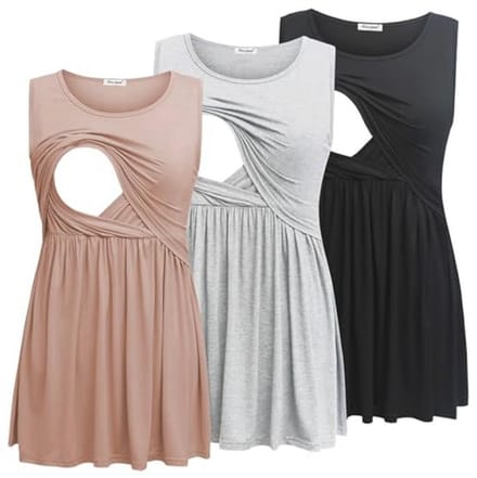 Mouwloos Borstvoedingsshirt voor Dames - Zacht & Comfortabel