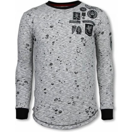 Longfit Embroidery - Sweater Patches - Guerrilla - Grijs