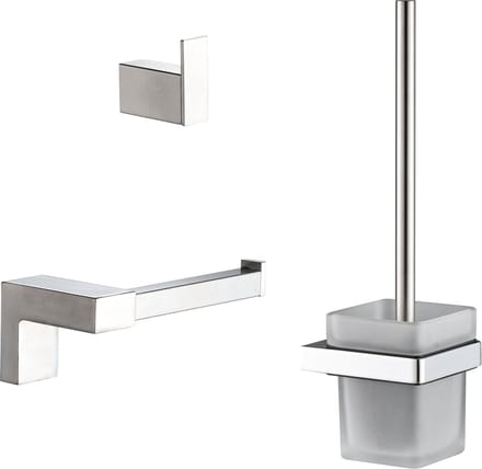 Plieger Altea Toiletset – Wandmontage – Compleet – Geborsteld Chroom