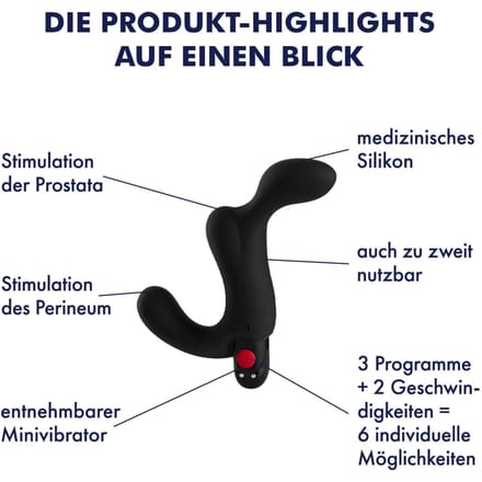 Fun Factory Duke - Vibrerende Prostaatstimulator  - Zwart