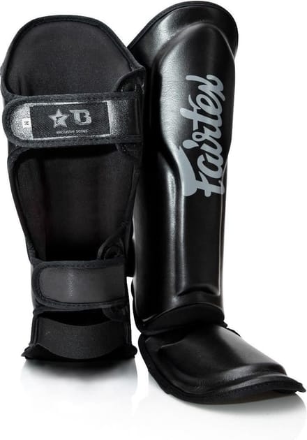 Fairtex X Booster FXB-SG - Scheenbeschermers - Kickboksen & Muay Thai - Maat XL - Zwart