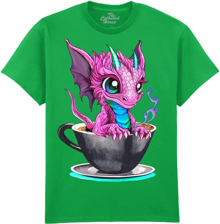 Draak Black Coffee Dragon The Coloured House T-shirt S