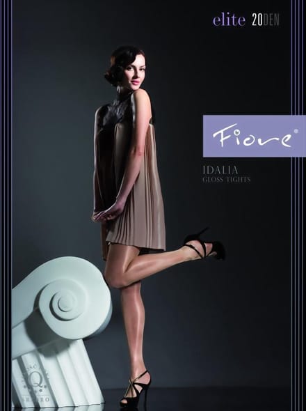 Fiore Idalia glanspanty 20 den maat S grijs