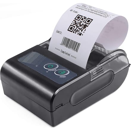 Mini draagbare thermische printer draadloze etikettenbonprinter USB BT 58HB6