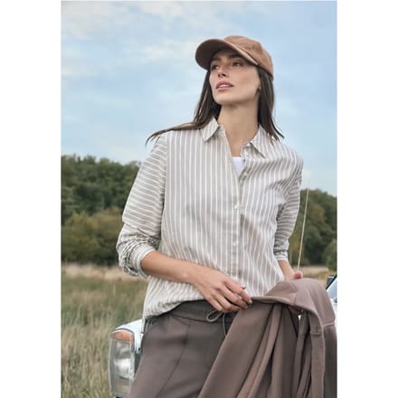 Gestreept overhemd blouse