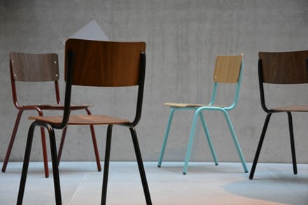 Jan Kurtz - Zero Stoel - turquoise - eiken - beige