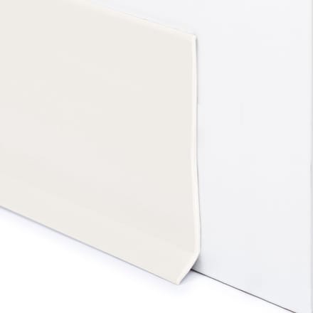 Rubbermagazijn - PVC Plint Wit - 100x2,8mm - Flexibele plint - Lengte 5 meter - Vloerplint