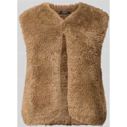 Regular fit bodywarmer van imitatiebont