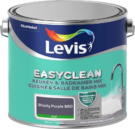 Levis - Easyclean Keuken & Badkamer Mix - Shady Purple B60 - Mengverf - 2,5 L