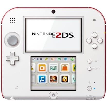 Nintendo 2DS-Wit / Rood (2DS) Gebruikt